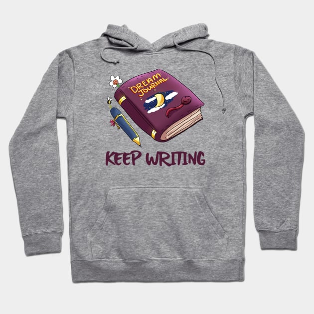 Keep Writing your Dream Journal Hoodie by Colored Stardust